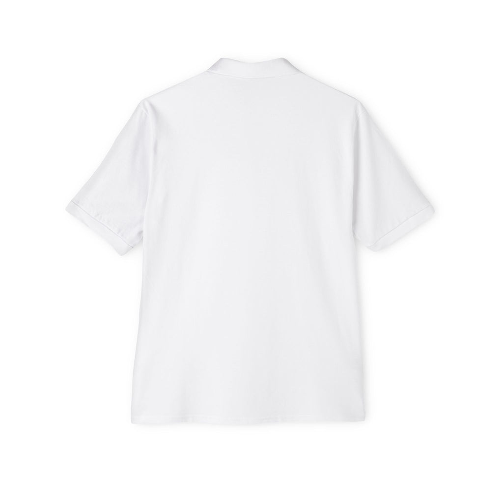 Men's White Piqué Polo Shirt — Classic Breathable Golf & Casual Polo