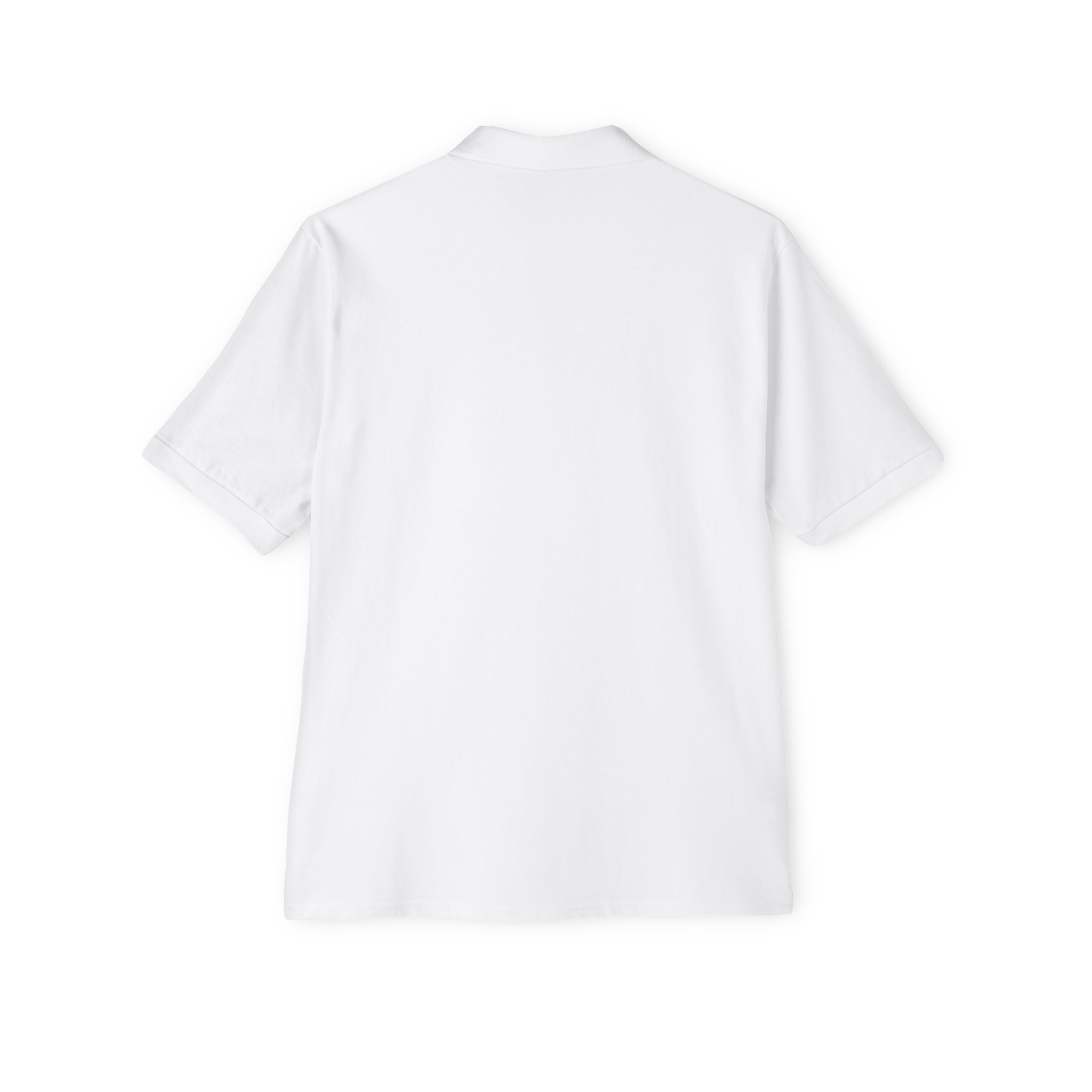 Men's White Piqué Polo Shirt — Classic Breathable Golf & Casual Polo
