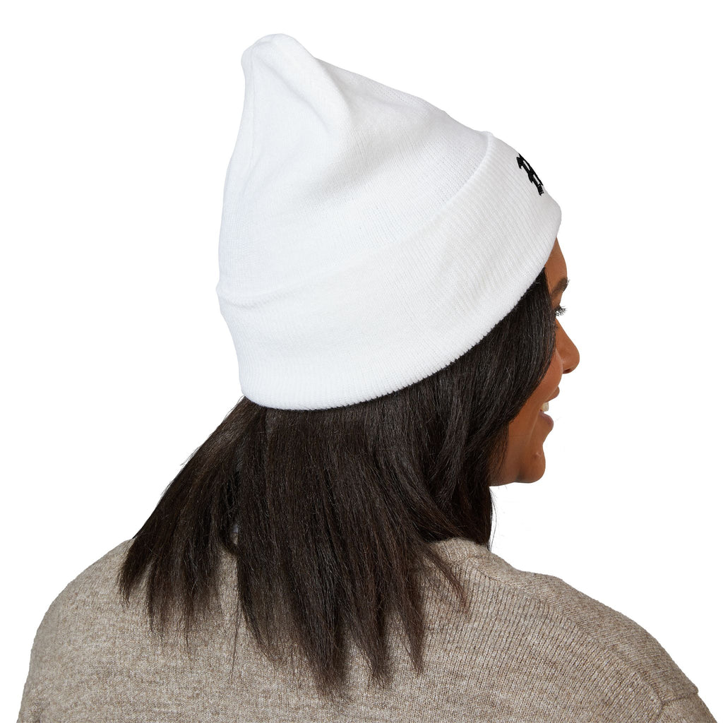 Embroidered 'RJM' Classic Cuffed Beanie — Cozy Gothic Knit Hat
