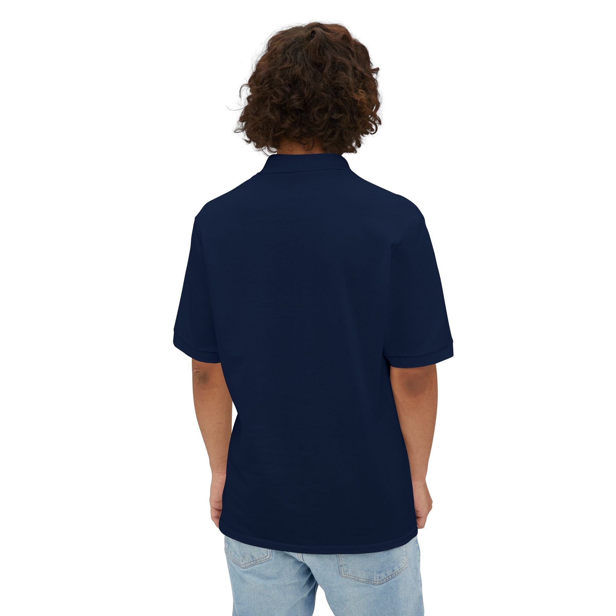 Men's White Piqué Polo Shirt — Classic Breathable Golf & Casual Polo