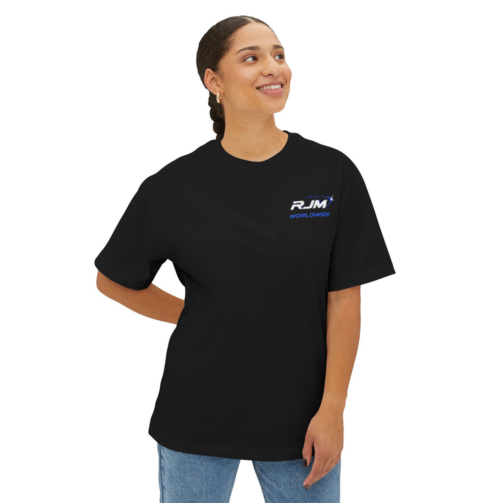 Worldwide Logo Tee — RJM Graphic Oversized Boxy T-Shirt