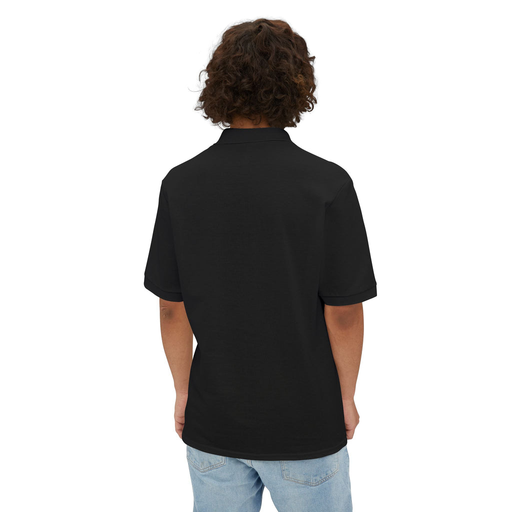Men's White Piqué Polo Shirt — Classic Breathable Golf & Casual Polo