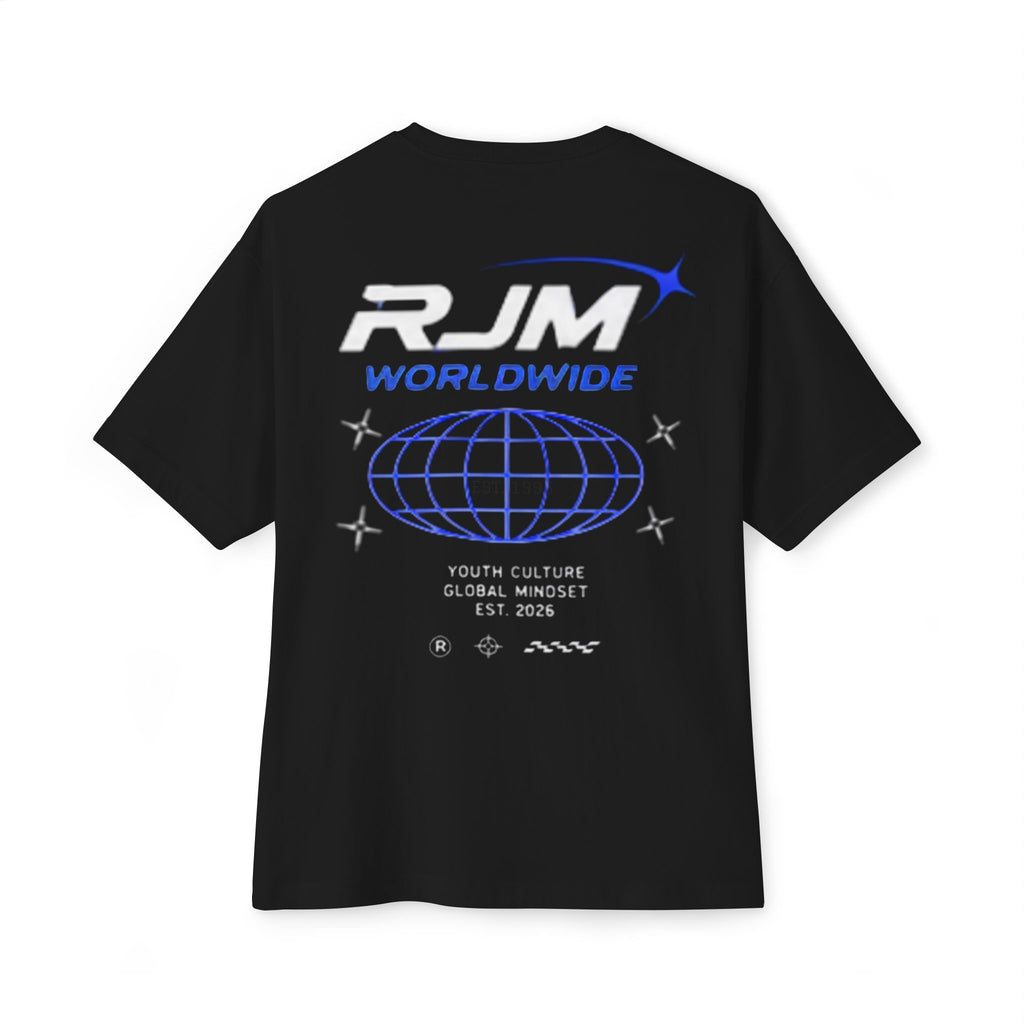 Worldwide Logo Tee — RJM Graphic Oversized Boxy T-Shirt