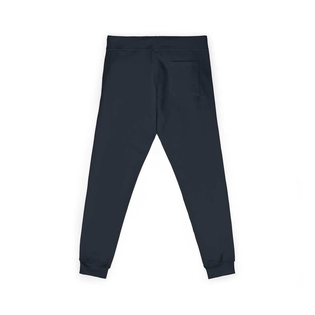 Embroidered 'RJM' Fleece Sweatpants — White Cozy Joggers