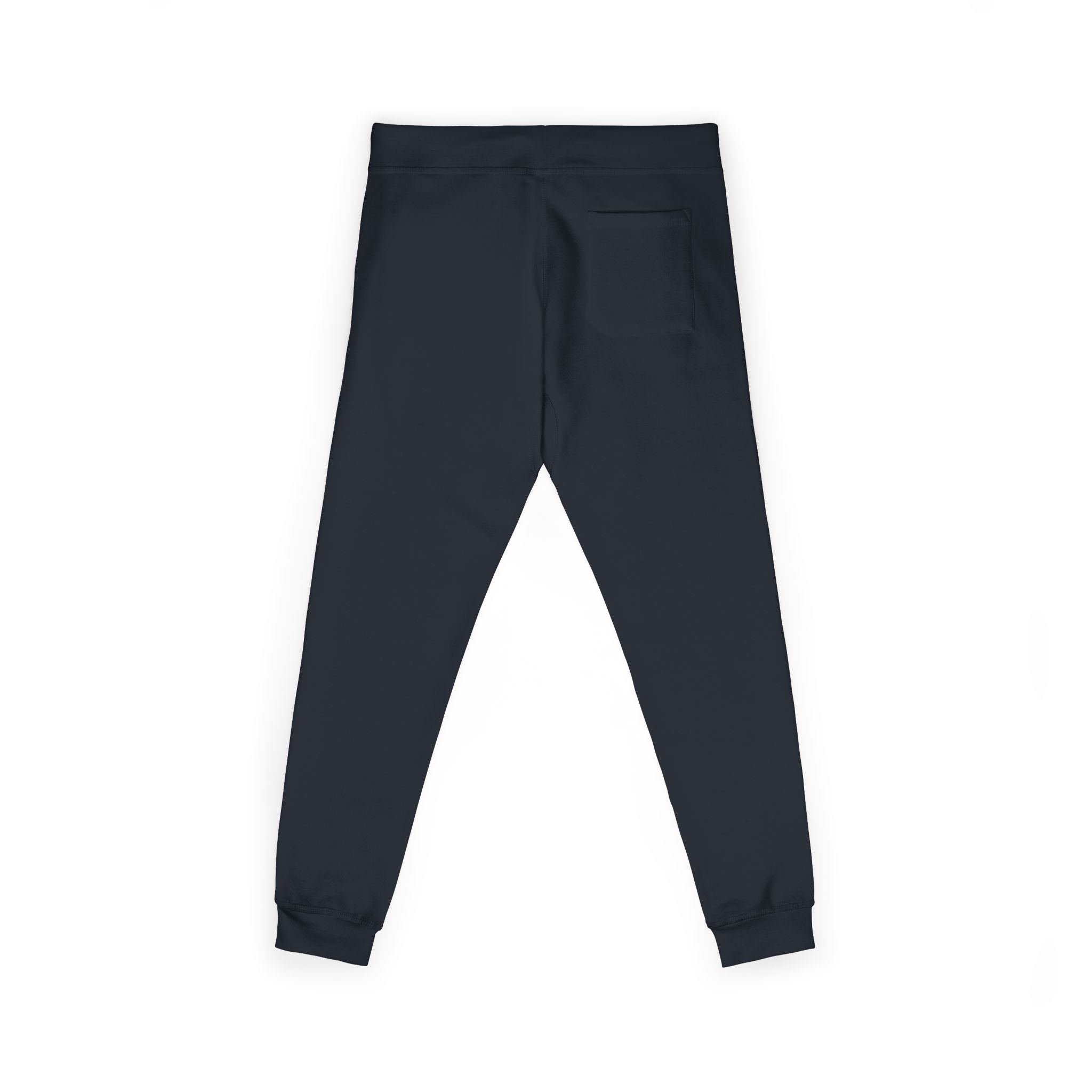 Embroidered 'RJM' Fleece Sweatpants — White Cozy Joggers