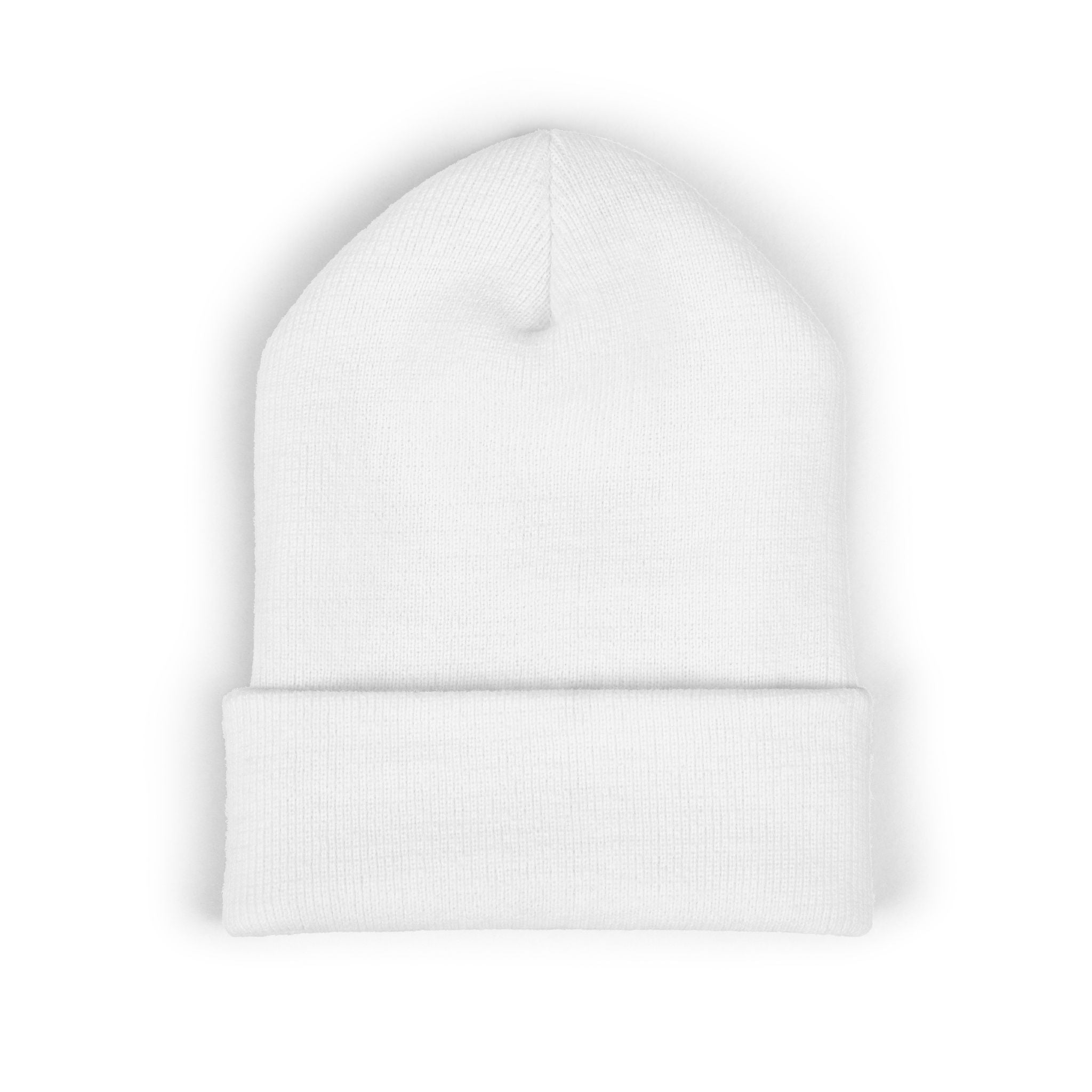Embroidered 'RJM' Classic Cuffed Beanie — Cozy Gothic Knit Hat