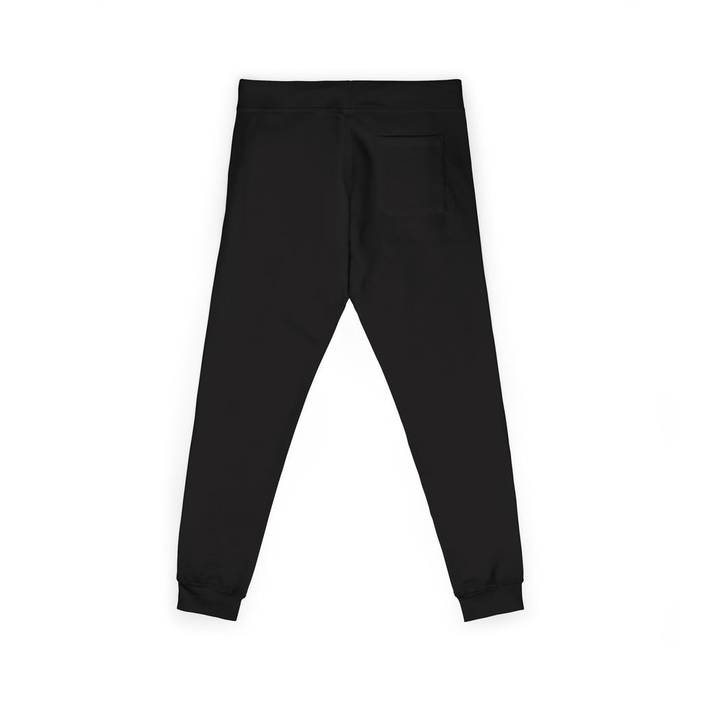 Embroidered 'RJM' Fleece Sweatpants — White Cozy Joggers