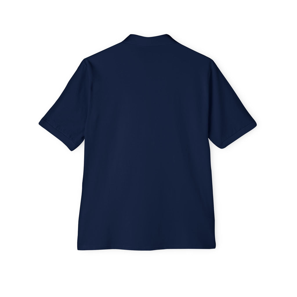 Men's White Piqué Polo Shirt — Classic Breathable Golf & Casual Polo