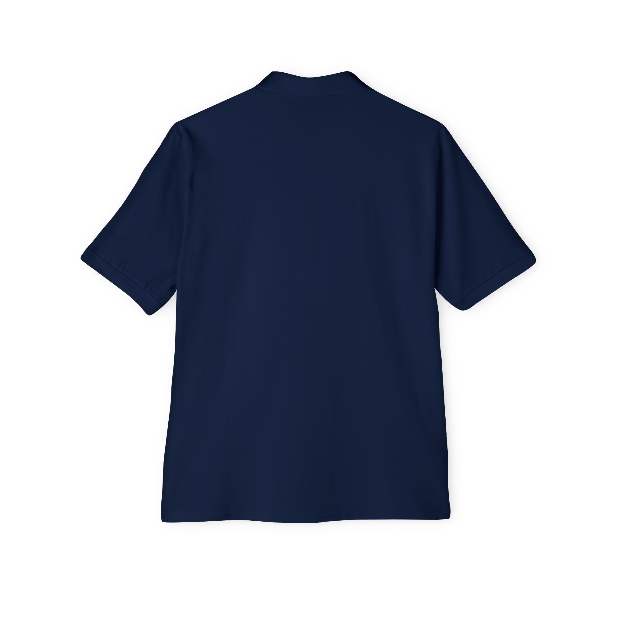 Men's White Piqué Polo Shirt — Classic Breathable Golf & Casual Polo